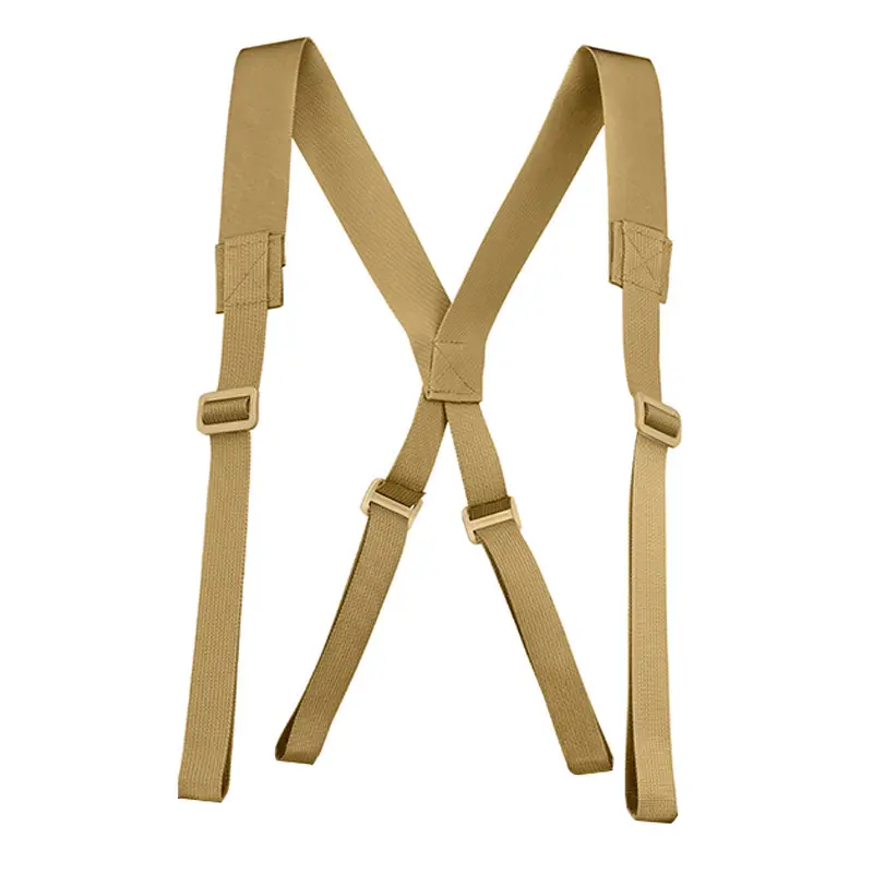 Tactical Nylon Belt Girdle Set Tan Adjustable