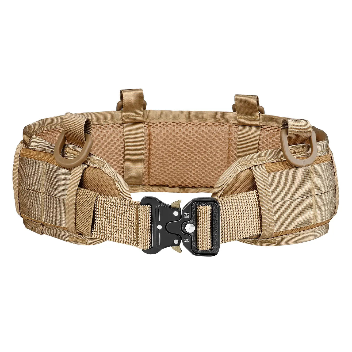 Tactical Nylon Belt Girdle Set Tan Adjustable