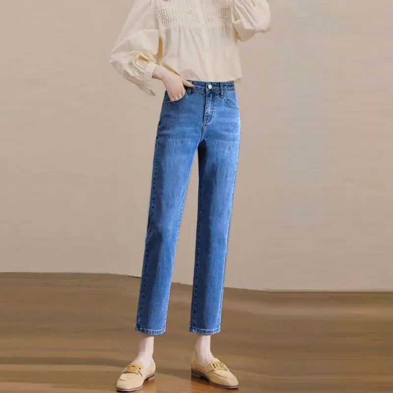Vintage Small Straight Leg Jeans Women Blue - Image 8