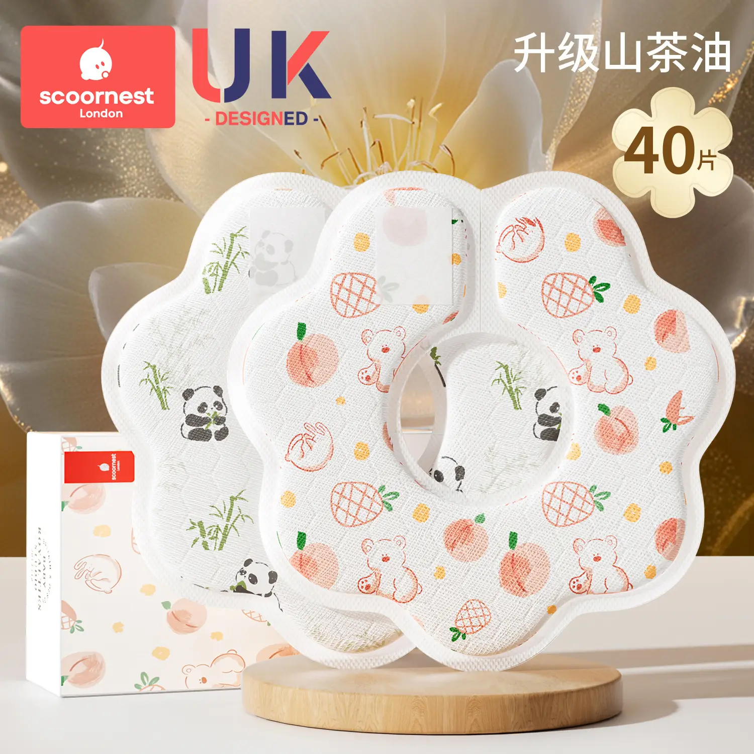 Baby Disposable Saliva Towel Waterproof Anti-Spit-Up Non-Cotton Gauze Bib