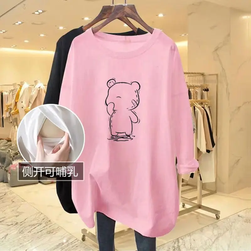 Long Sleeve Breastfeeding Top with Side Opening - Image 13