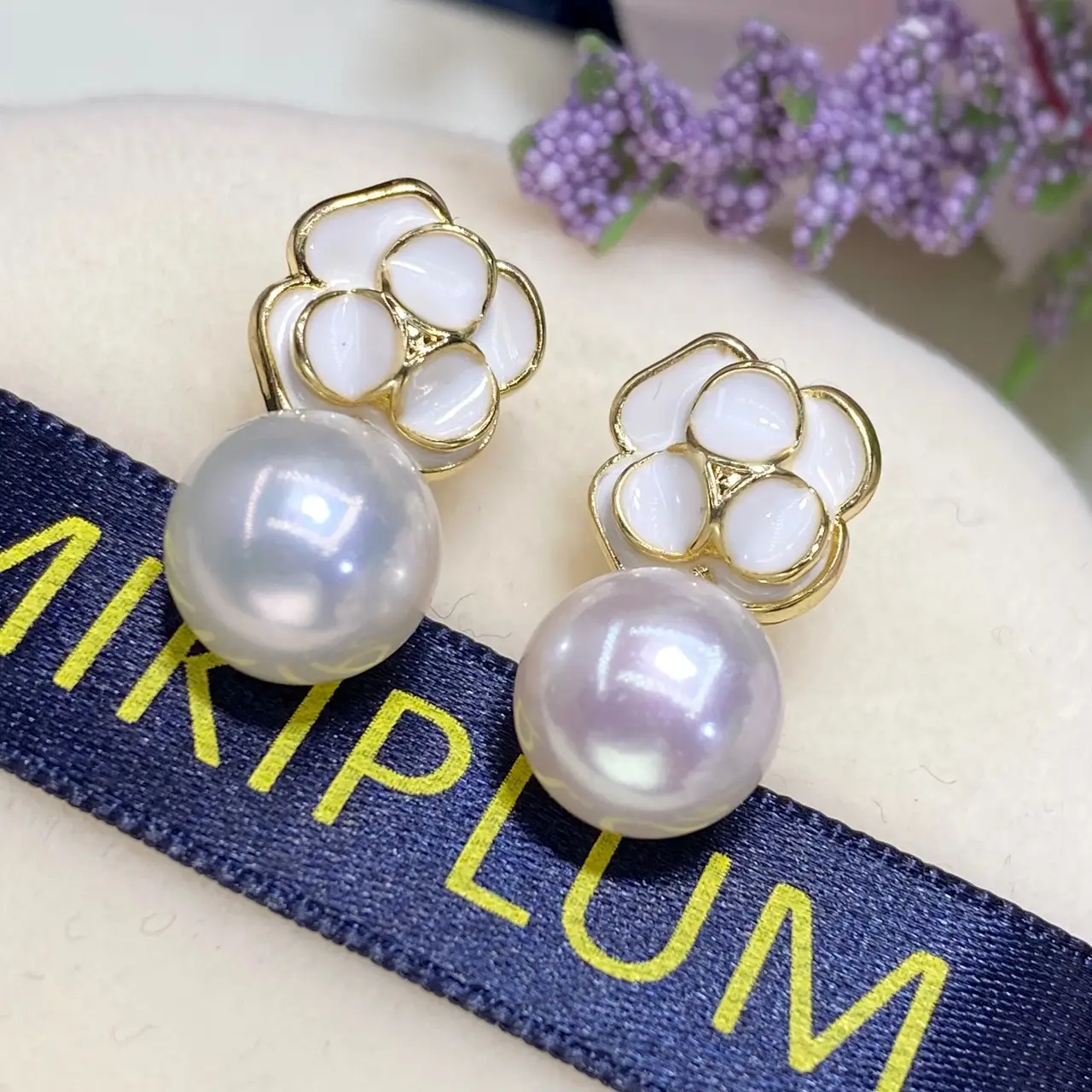 Natural Pearl Earrings 9mm Fashion Jewelry - Image 2