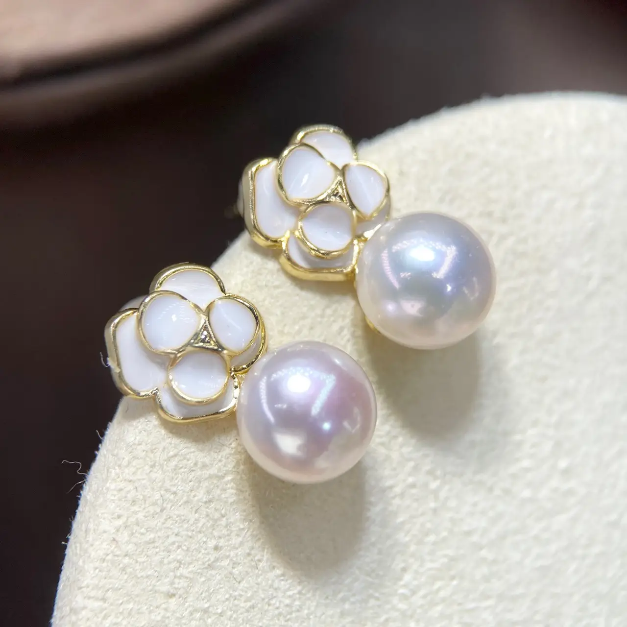Natural Pearl Earrings 9mm Fashion Jewelry - Image 4