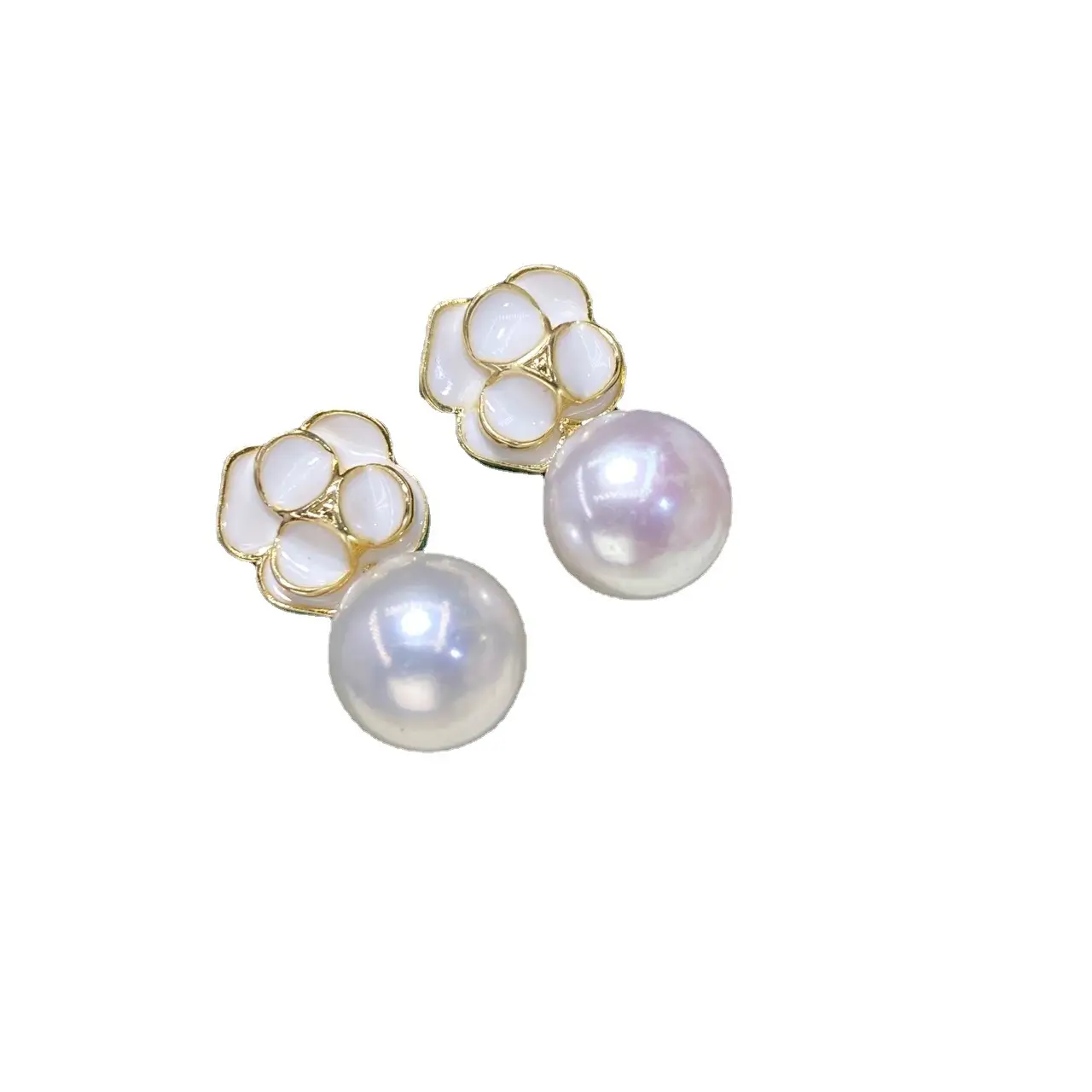 Natural Pearl Earrings 9mm Fashion Jewelry - Image 5