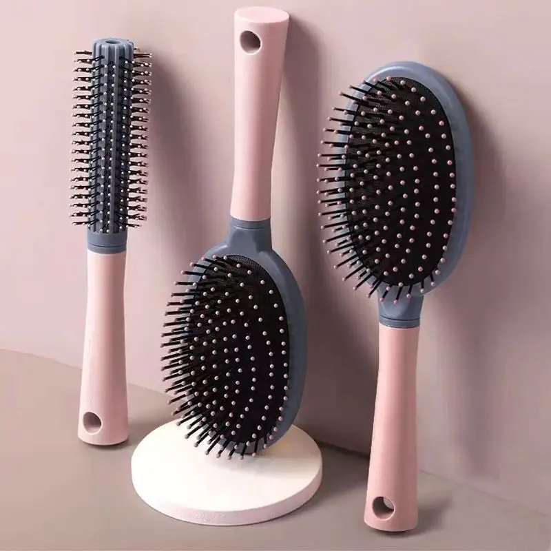 Women's Anti-Static Hair Comb with Ribs & Cushion Design