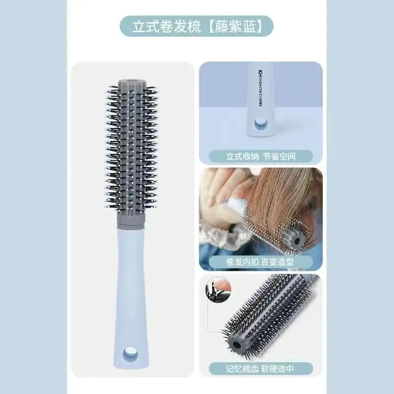 6H Curling Comb-Blue