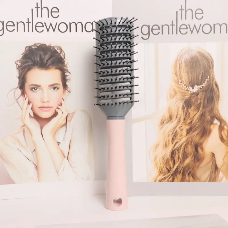 Women's Anti-Static Hair Comb with Ribs & Cushion Design
