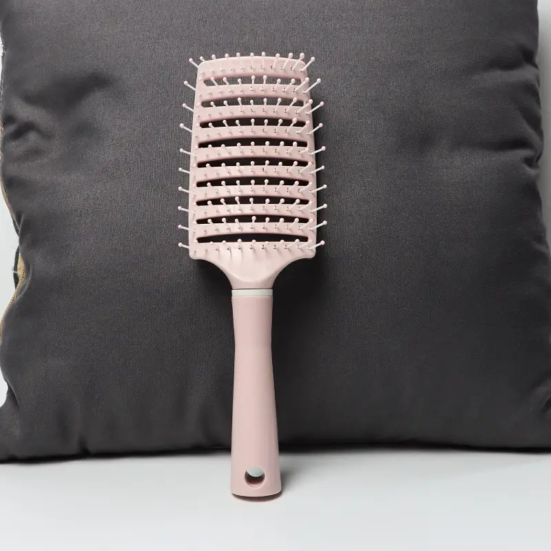 Women's Anti-Static Hair Comb with Ribs & Cushion Design