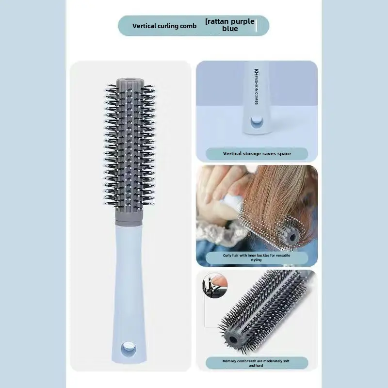 Women's Anti-Static Hair Comb with Ribs & Cushion Design