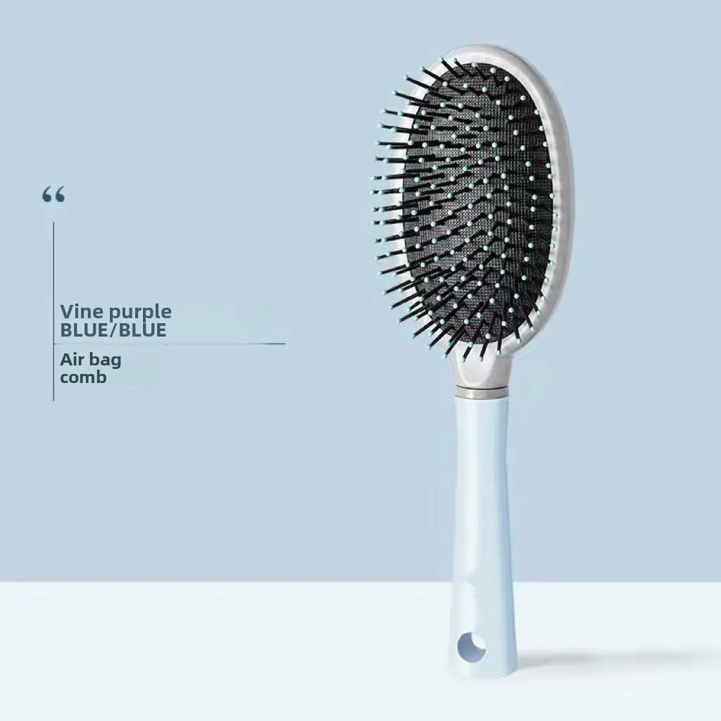 Women's Anti-Static Hair Comb with Ribs & Cushion Design