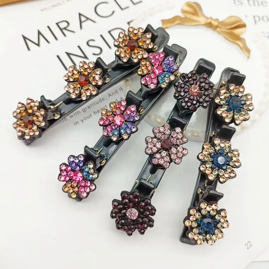 Floral Duckbill Hair Clip for Women Summer Braided Hairpin - Image 10