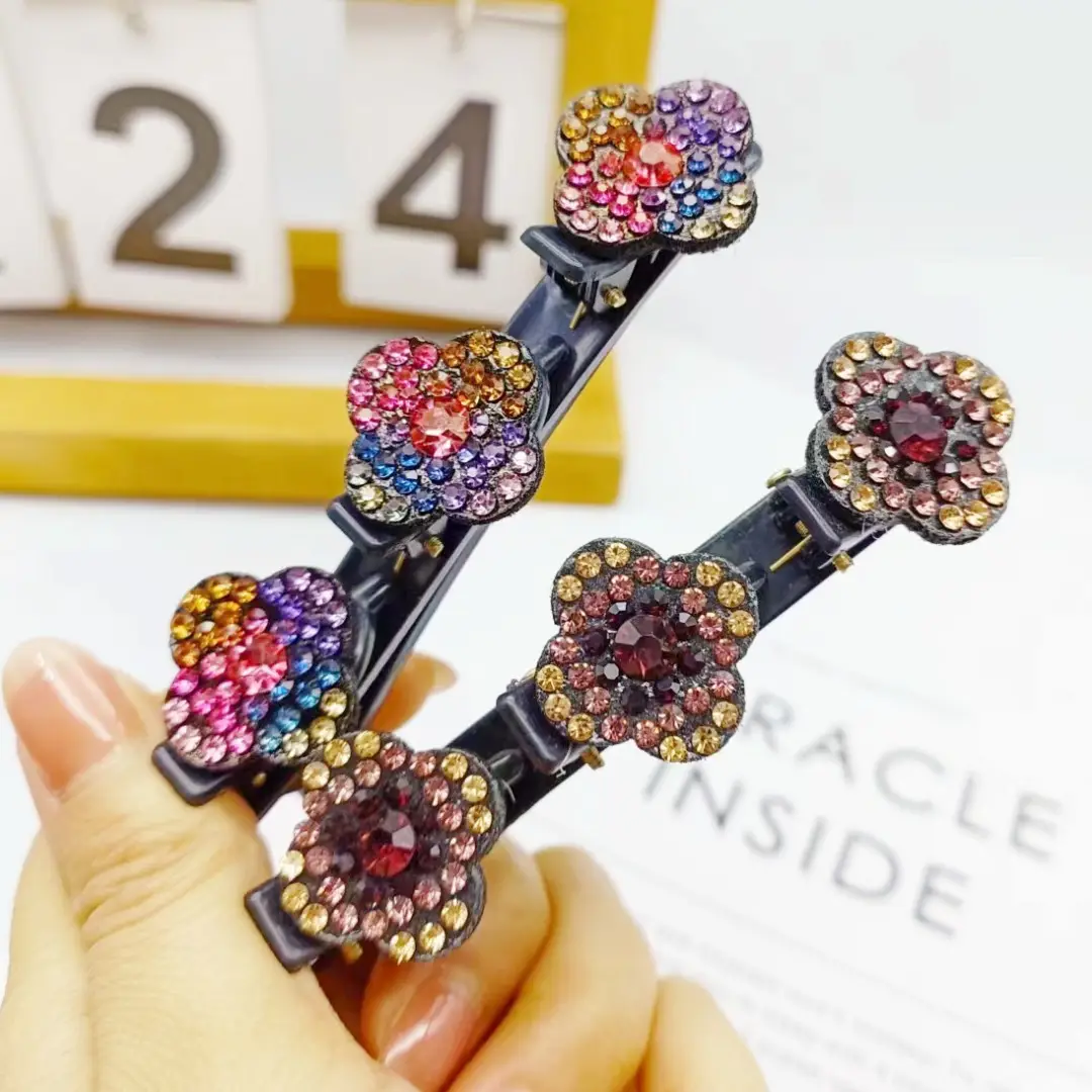 Floral Duckbill Hair Clip for Women Summer Braided Hairpin - Image 12