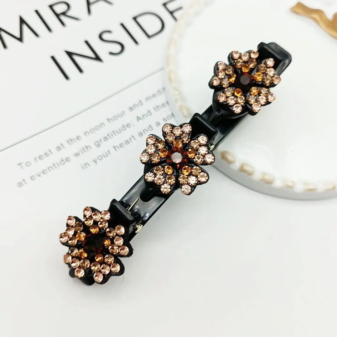 Floral Duckbill Hair Clip for Women Summer Braided Hairpin - Image 4