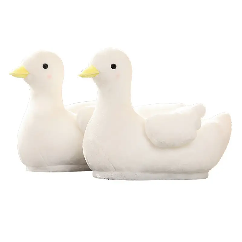 Big White Goose Cotton Slippers for Women Winter Cute All-Inclusive Plush Home Indoor Women's Warm Funny Furry Shoes - Image 6