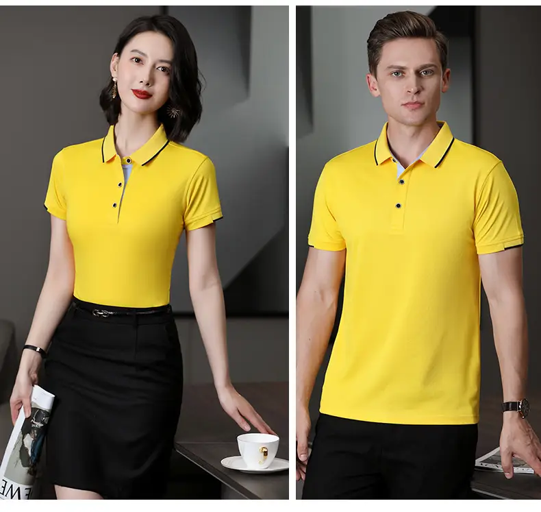 Summer Ice Silk Polo T-Shirts 40 Pcs Custom Embroidered — feature 26
