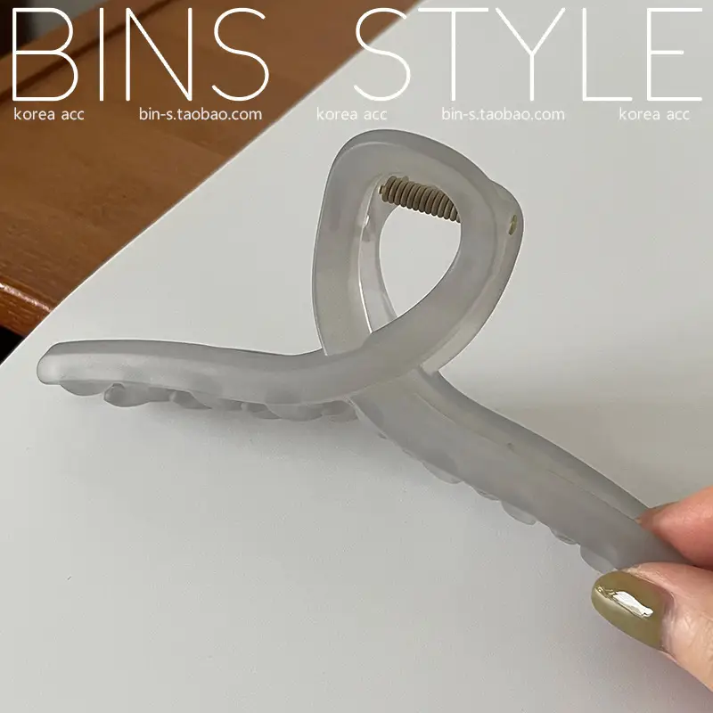 Morandi Color Korean Hair Grab Clip Jelly Large Capacity - Image 10