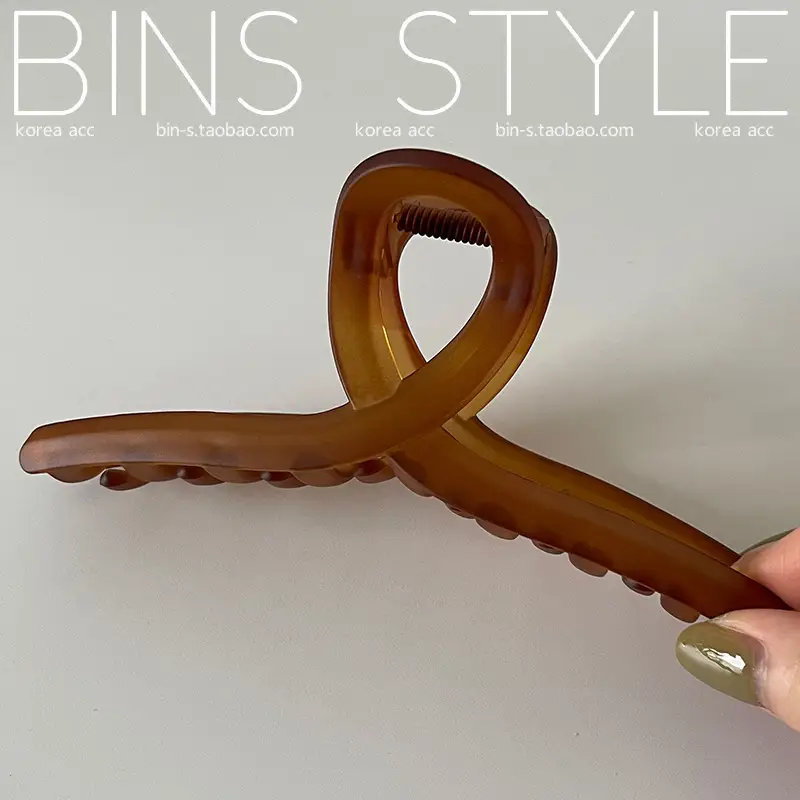 Morandi Color Korean Hair Grab Clip Jelly Large Capacity - Image 11