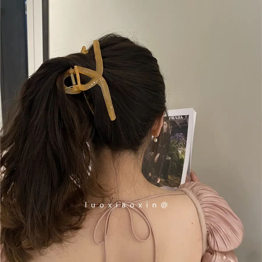 Morandi Color Korean Hair Grab Clip Jelly Large Capacity - Image 6