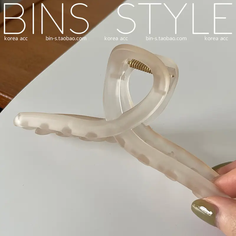 Morandi Color Korean Hair Grab Clip Jelly Large Capacity - Image 9