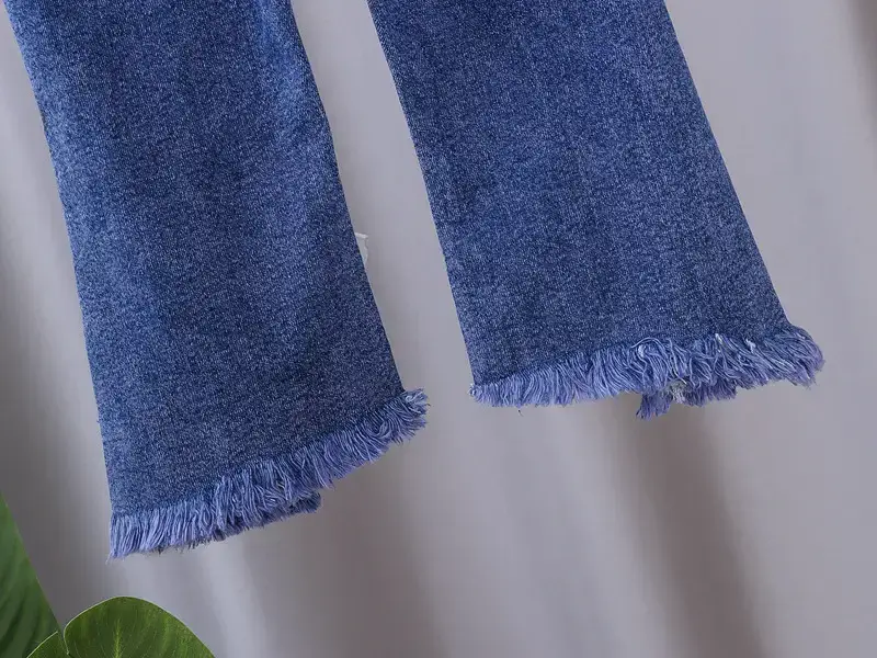 Girls Denim Bow Pants Spring Autumn Slim Fit — feature 10