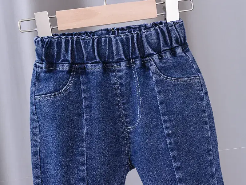 Girls Denim Bow Pants Spring Autumn Slim Fit — feature 11