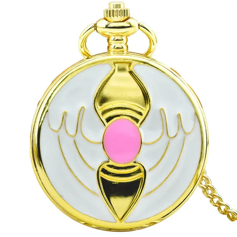 Foreign Trade Cherry Blossom Angel Wings Pocket Watch