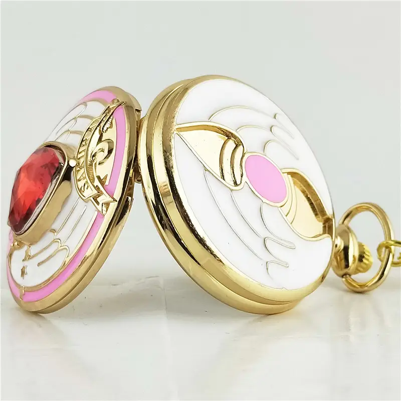 Foreign Trade Cherry Blossom Angel Wings Pocket Watch — feature 12