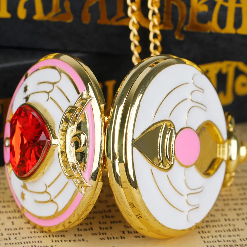 Foreign Trade Cherry Blossom Angel Wings Pocket Watch — feature 17