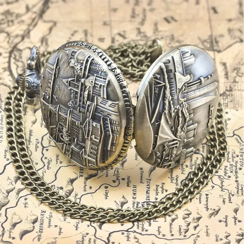 Retro Shanghai Korean Pocket Watch with Chain — feature 10