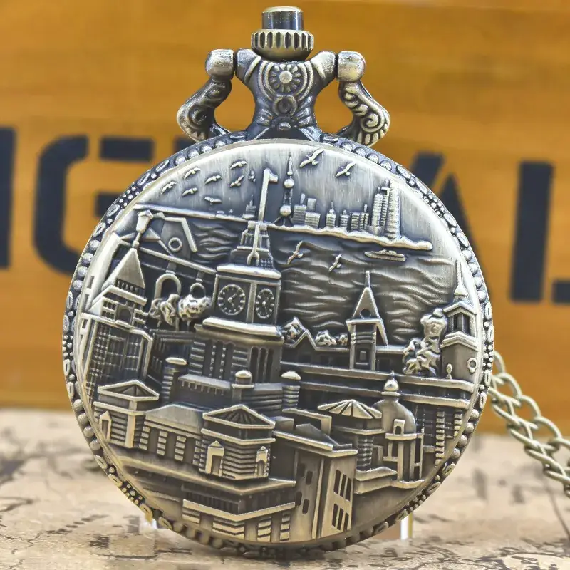 Retro Shanghai Korean Pocket Watch with Chain — feature 11