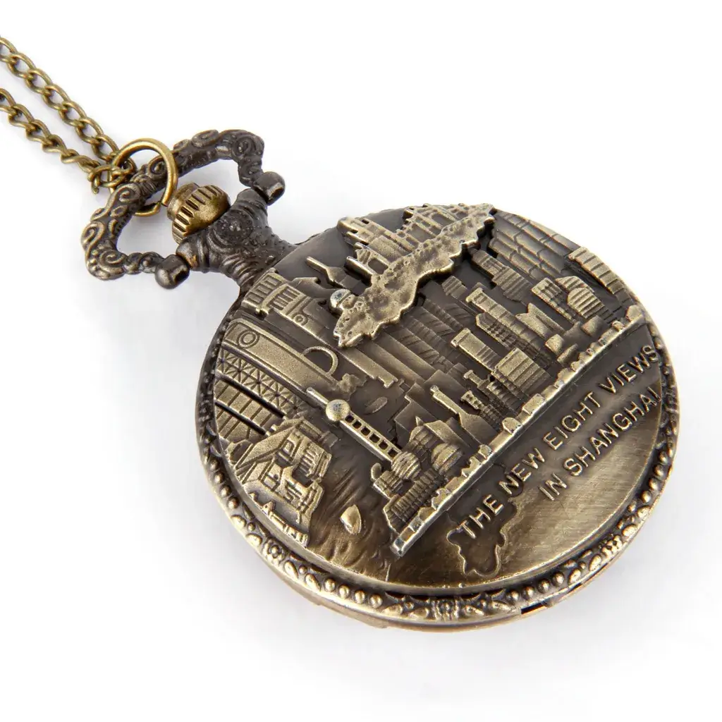 Retro Shanghai Korean Pocket Watch with Chain — feature 6