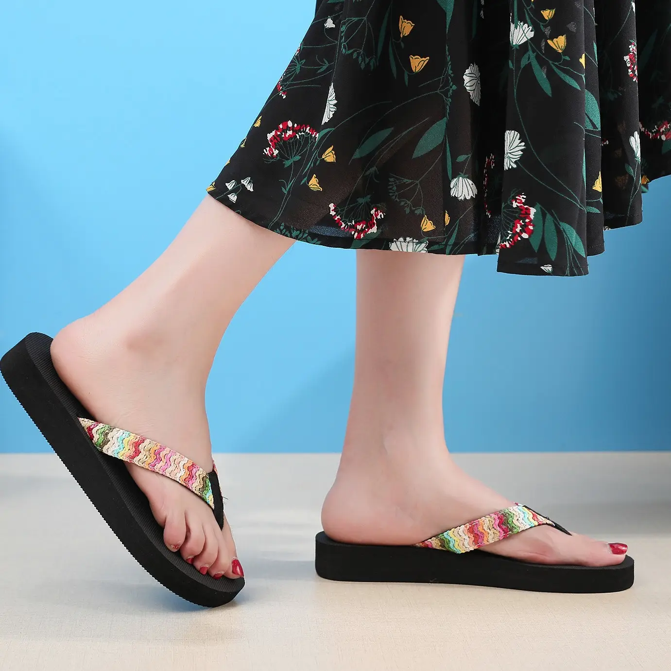 2022 New Summer Bohemian Flip Flops Women - Image 4