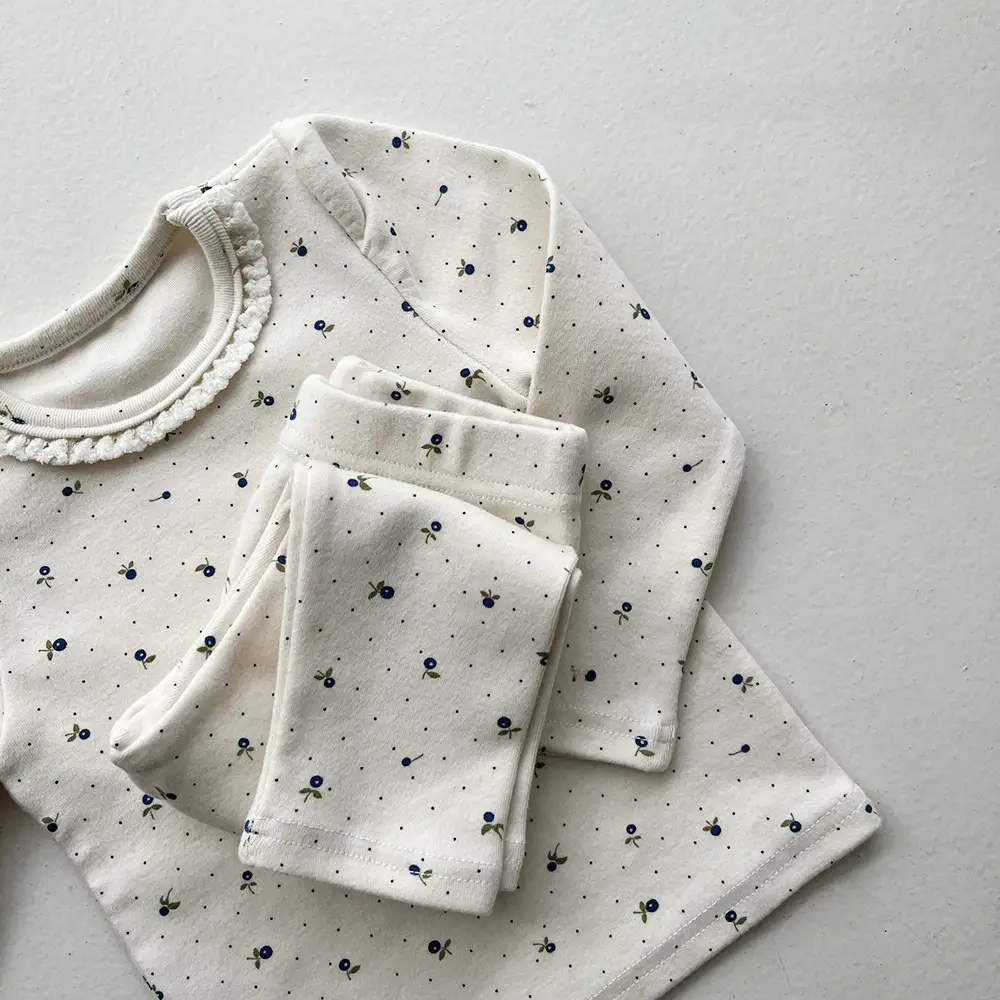 Cute Lace Baby Suit for Newborns Pure Cotton Printed