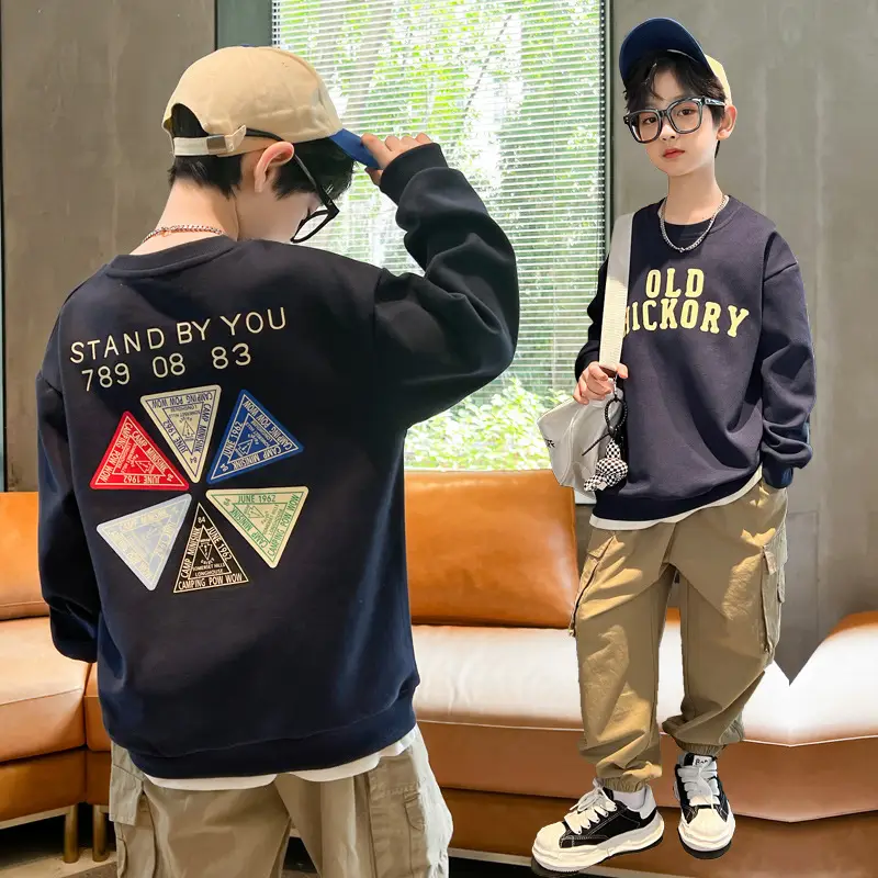 Boys Sweatshirt Old Nickory 2026 Cotton Black - Image 3