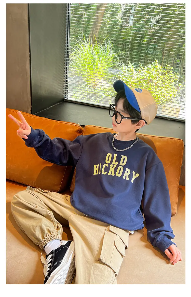 Boys Sweatshirt Old Nickory 2026 Cotton Black — feature 17