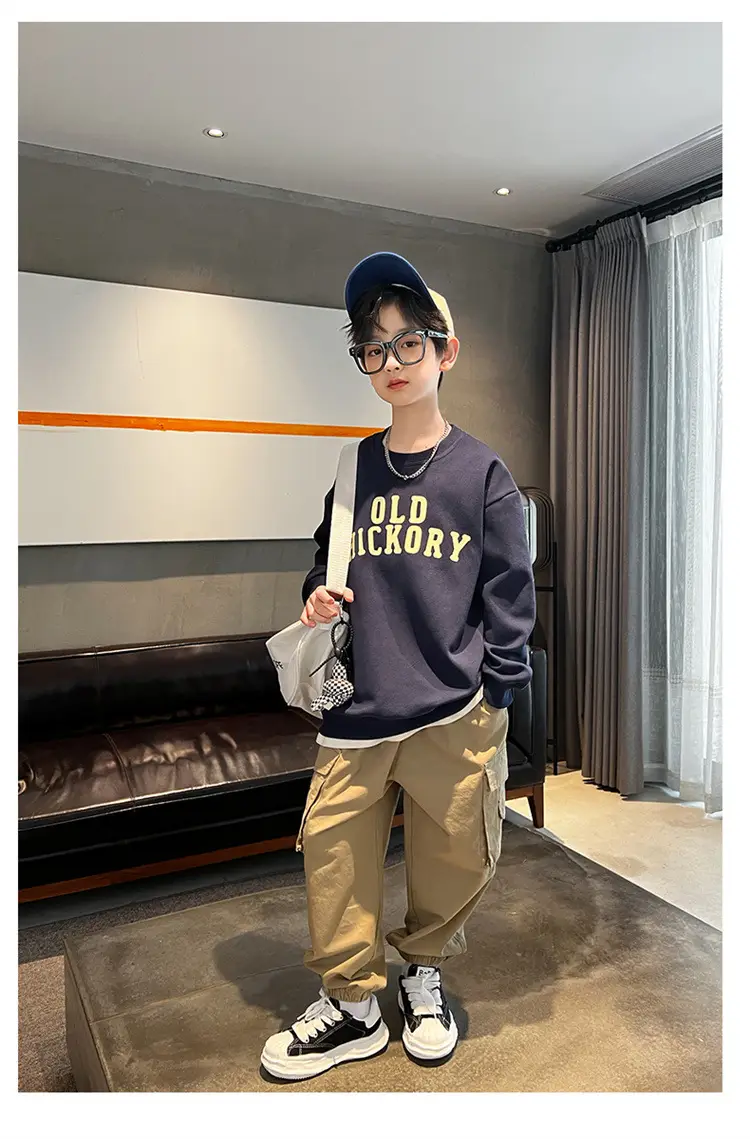Boys Sweatshirt Old Nickory 2026 Cotton Black — feature 9