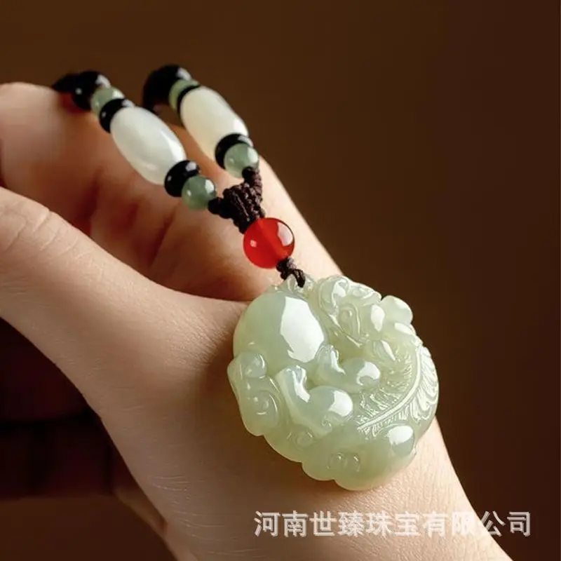 Green Jade Picchu Pendant for Men Women — feature 5