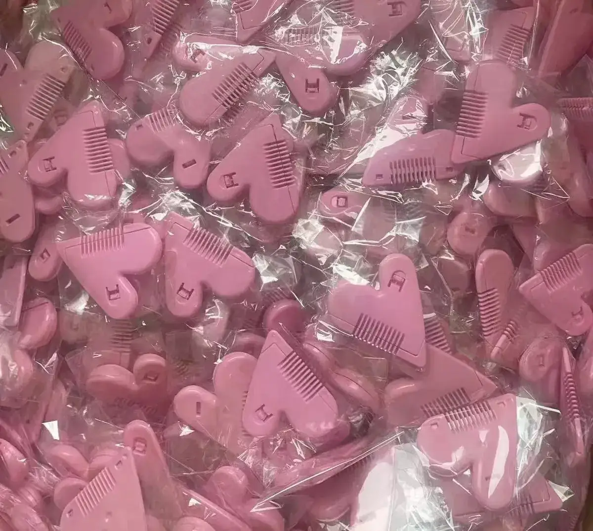 Pink Heart-Shaped Hair Trimmer Blades for Women