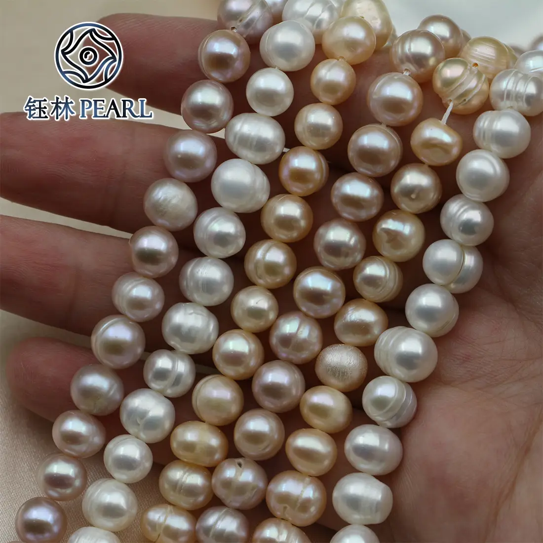 Natural Pearl Necklace with Side Hole Punch