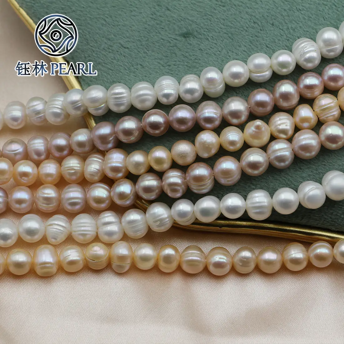 Natural Pearl Necklace with Side Hole Punch