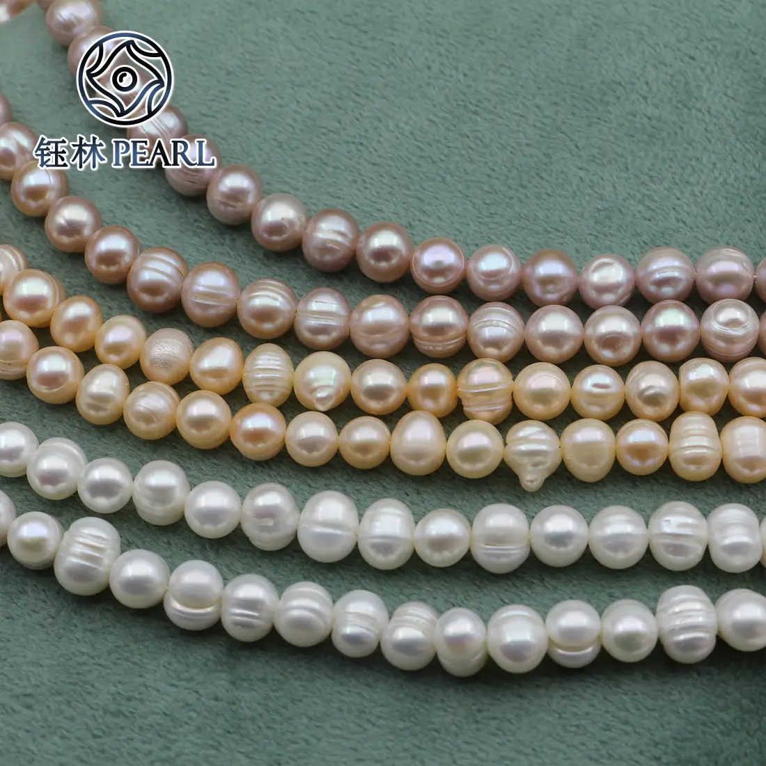 Natural Pearl Necklace with Side Hole Punch