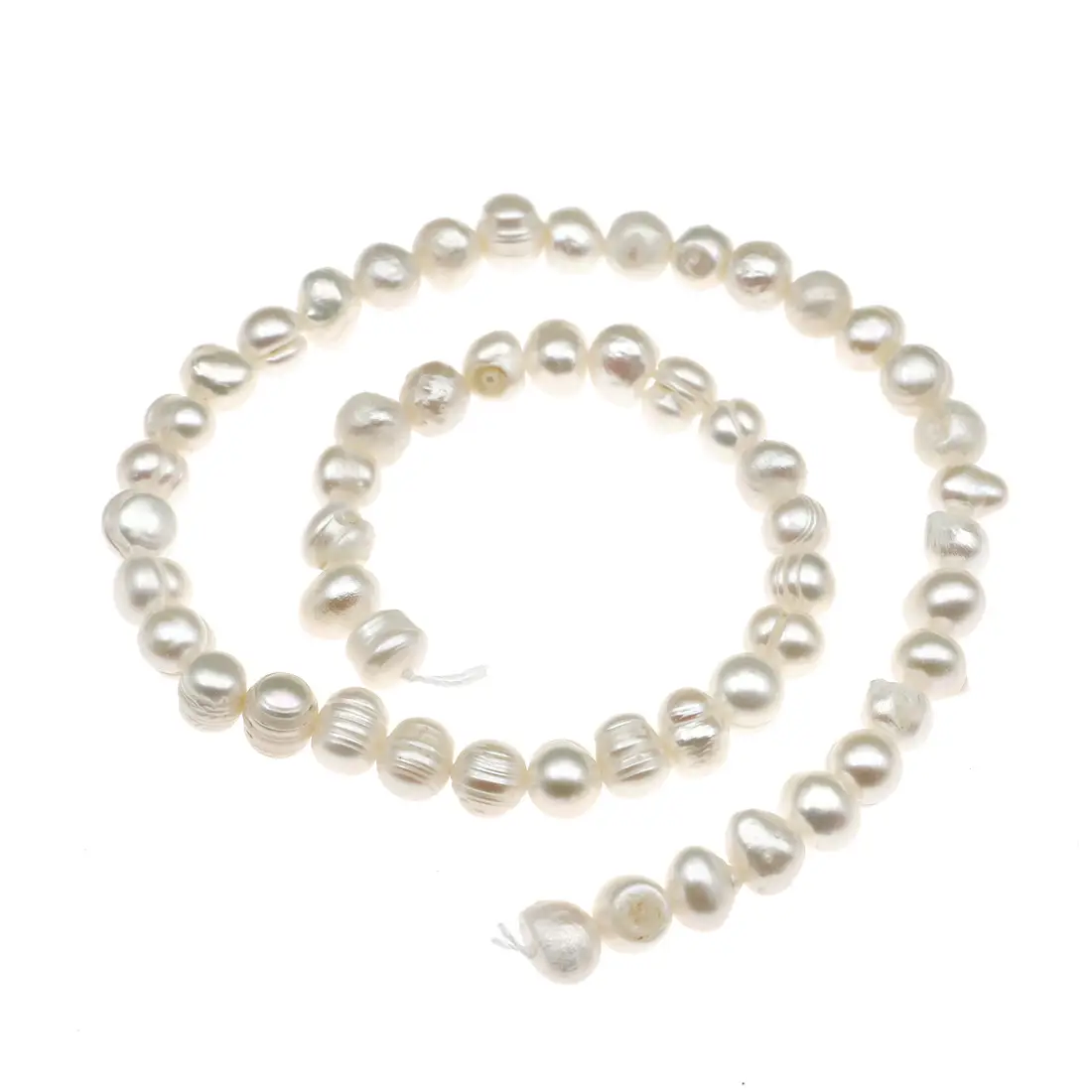 Natural Pearl Necklace with Side Hole Punch
