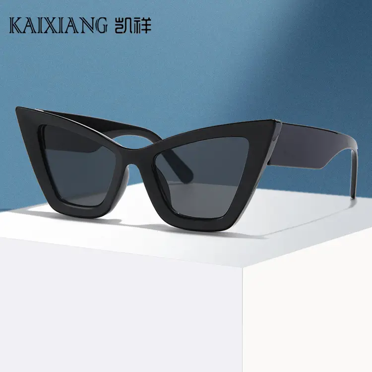 Factory Direct Retro Cat Eye Sunglasses Black Anti-Glare Driving