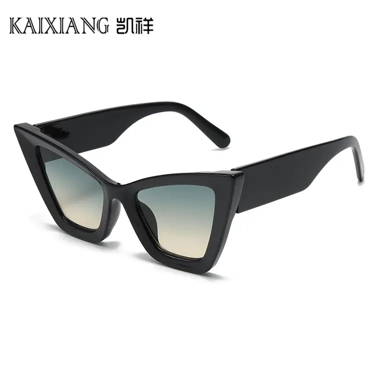 Factory Direct Retro Cat Eye Sunglasses Black Anti-Glare Driving