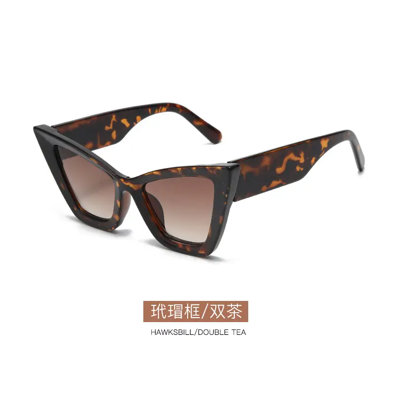 Factory Direct Retro Cat Eye Sunglasses Black Anti-Glare Driving