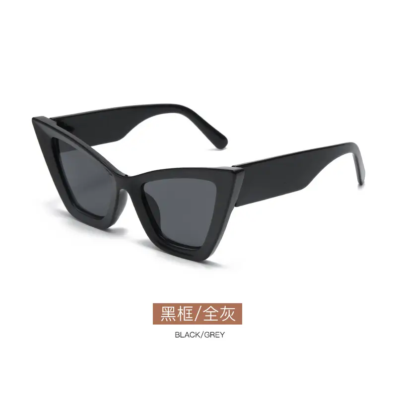 Factory Direct Retro Cat Eye Sunglasses Black Anti-Glare Driving