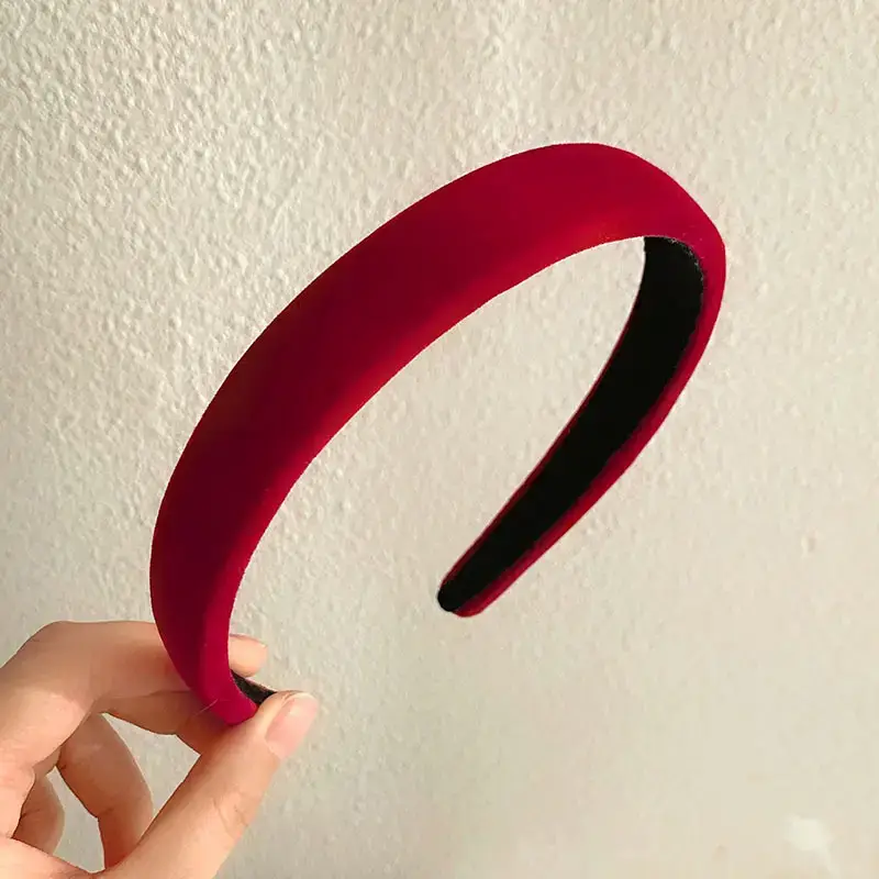 Autumn Winter Red Knitted Headband for Women 2022 - Image 8