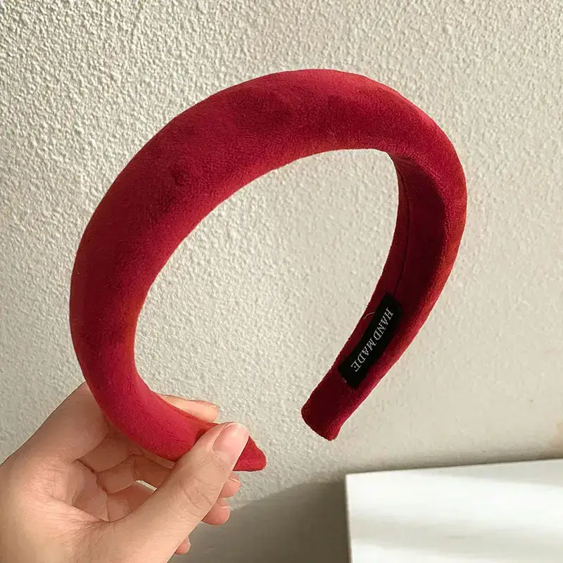 Autumn Winter Red Knitted Headband for Women 2022 - Image 9