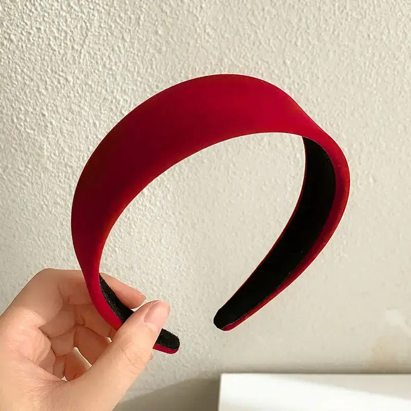 Autumn Winter Red Knitted Headband for Women 2022 - Image 10