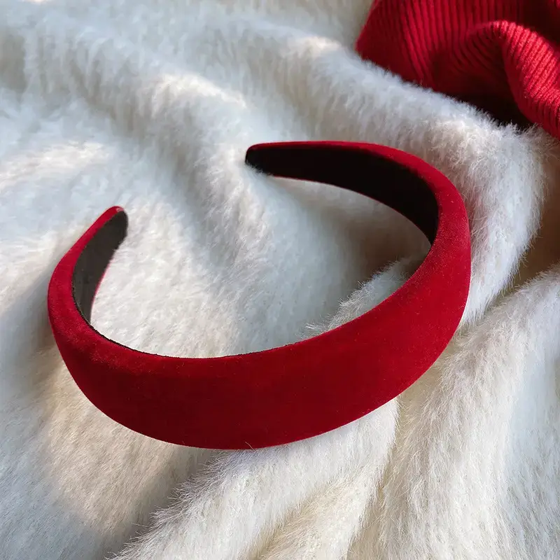 Autumn Winter Red Knitted Headband for Women 2022 - Image 13